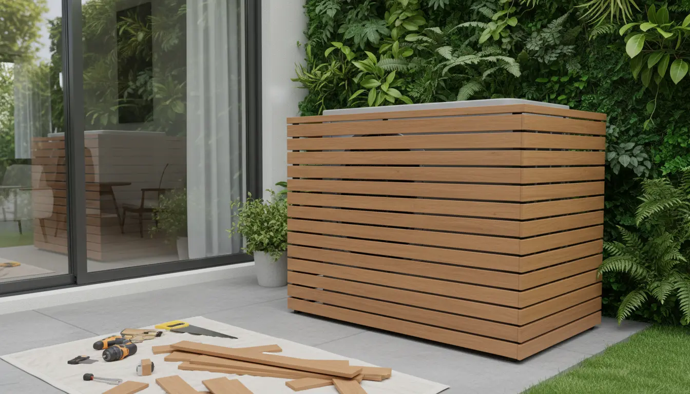 Hướng Dẫn Tự Làm Hộp Che Cục Nóng Điều Hòa Bằng Thanh Lam Gỗ Nhựa Wpc