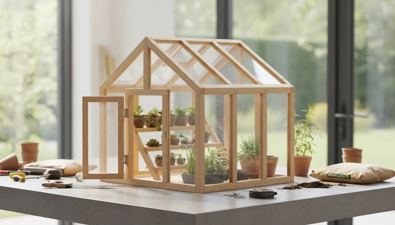 Hướng Dẫn Tự Làm Nhà Kính Mini Bằng Khung Gỗ Và Tấm Lợp Polycarbonate