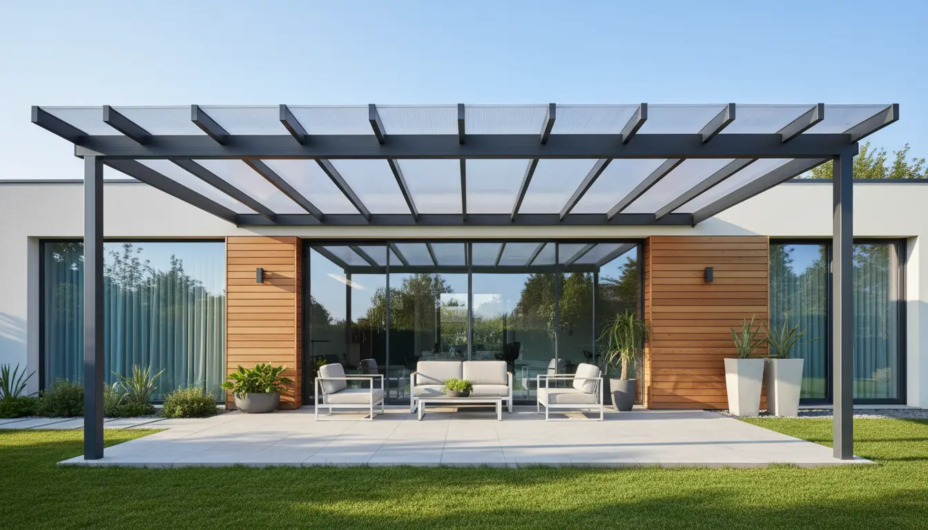 Mái Che Sân Trước Lấy Sáng: Giải Pháp Tối Ưu Với Tấm Lợp Polycarbonate