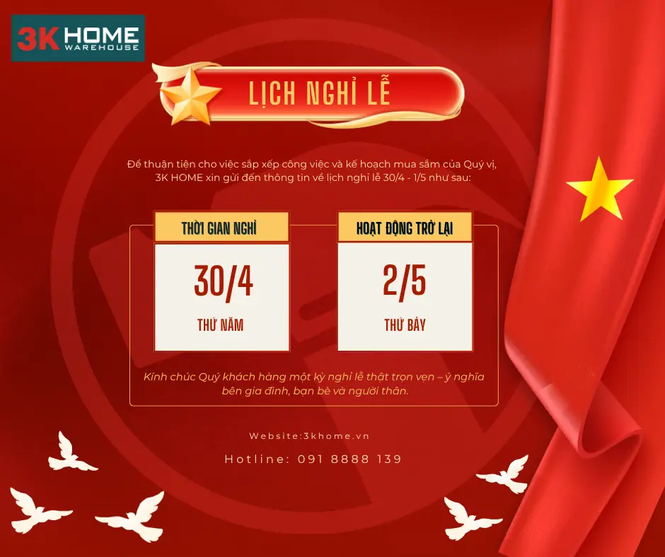 Lich Nghi Le 304 15 Cong Ty 3K Home 1